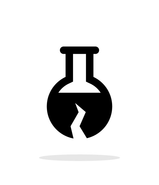 白色背景上破碎的佛罗伦萨灯泡简单图标图片 白色背景上破碎的佛罗伦萨灯泡简单图标图片下载