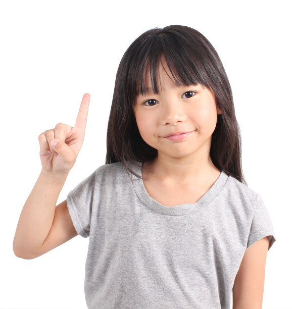 小女孩用手指向上图片 小女孩用手指向上图片下载