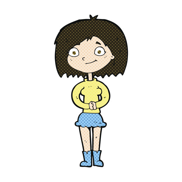 漫画卡通快乐的女人图片 漫画卡通快乐的女人图片下载