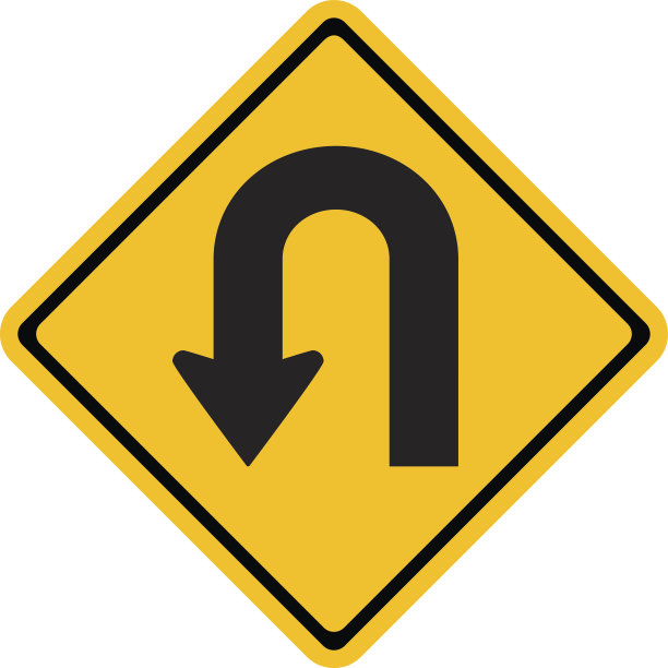 警告交通标志,掉头图片 警告交通标志,掉头图片下载