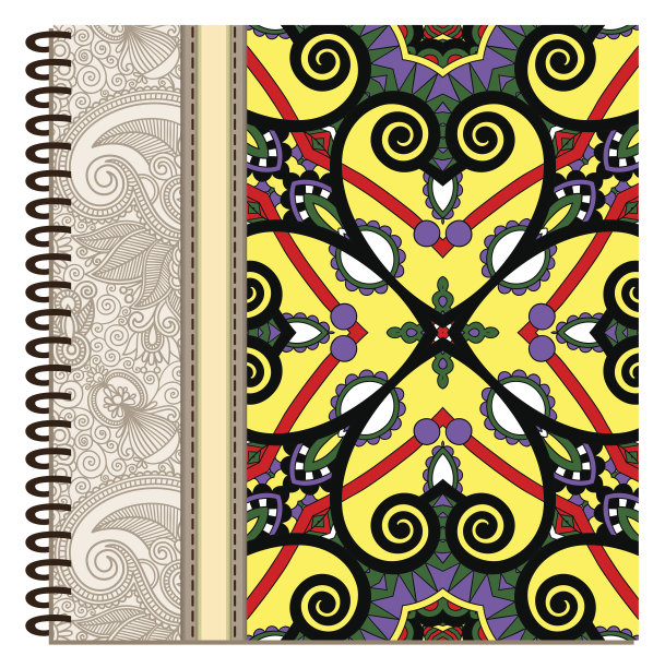 螺旋型笔记本装饰封面设计图片 螺旋型笔记本装饰封面设计图片下载