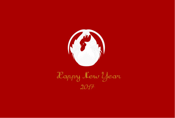 简单的鸡贺年卡图片 简单的鸡贺年卡图片下载