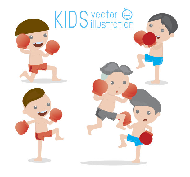 男孩拳击手孤立在白人背景,泰拳,泰拳。图片 男孩拳击手孤立在白人背景,泰拳,泰拳。图片下载