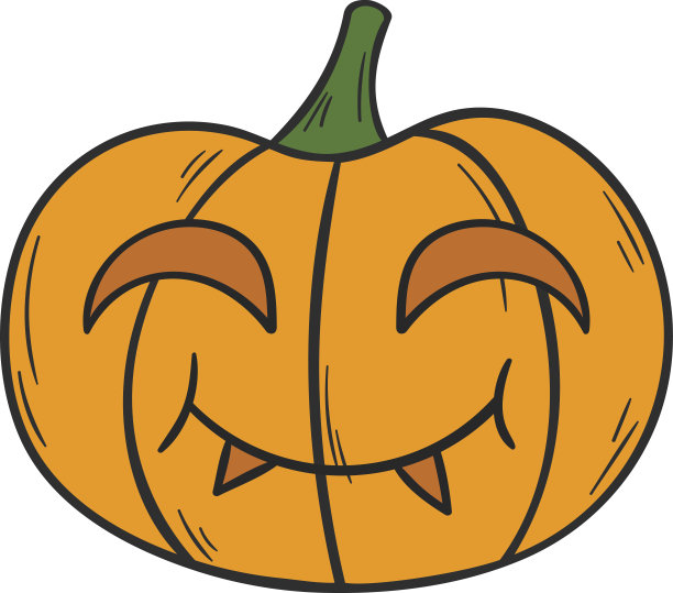 矢量卡通手绘万圣节南瓜图片 矢量卡通手绘万圣节南瓜图片下载