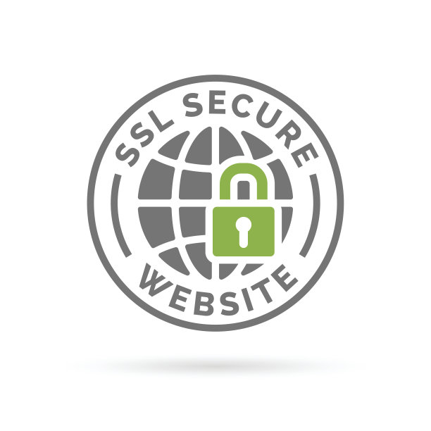 安全SSL网站图标。带有绿色挂锁标志的灰色球体。图片 安全SSL网站图标。带有绿色挂锁标志的灰色球体。图片下载