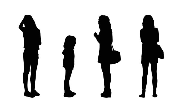 人们站在户外剪影17图片 人们站在户外剪影17图片下载