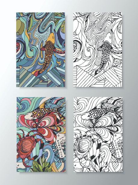 生动的海洋动物插图图片 生动的海洋动物插图图片下载