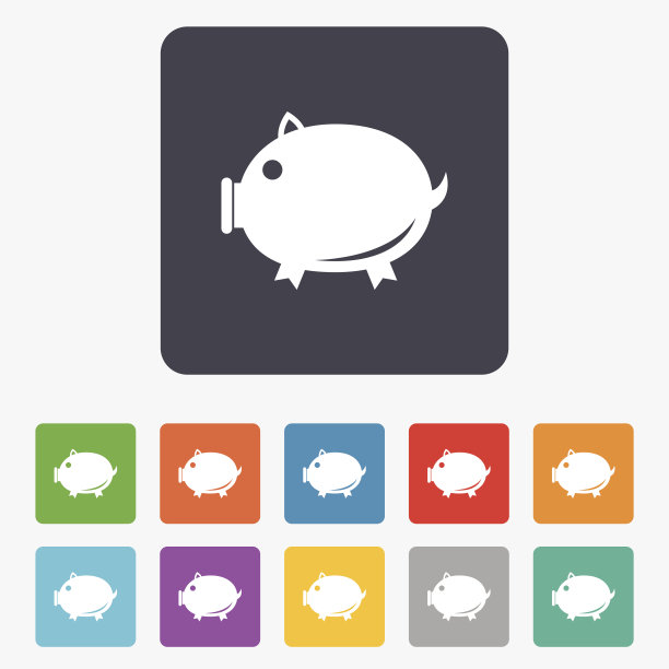 小猪标志图标。猪肉的象征。图片 小猪标志图标。猪肉的象征。图片下载