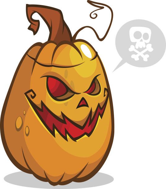 卡通万圣节南瓜头。矢量隔离在白色上图片 卡通万圣节南瓜头。矢量隔离在白色上图片下载