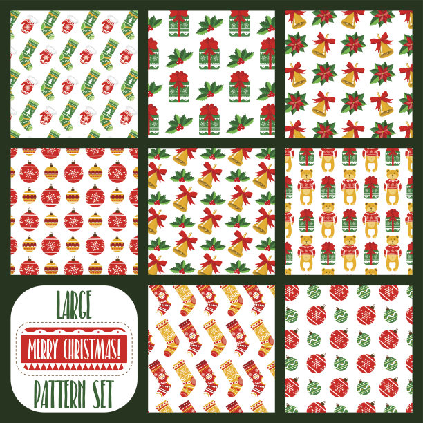 大型圣诞图案集。图片 大型圣诞图案集。图片下载