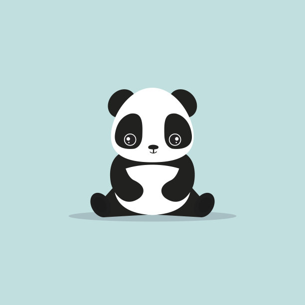 抽象的可爱的熊猫图片 抽象的可爱的熊猫图片下载