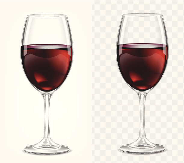 透明矢量酒杯与红酒。光背景图片 透明矢量酒杯与红酒。光背景图片下载