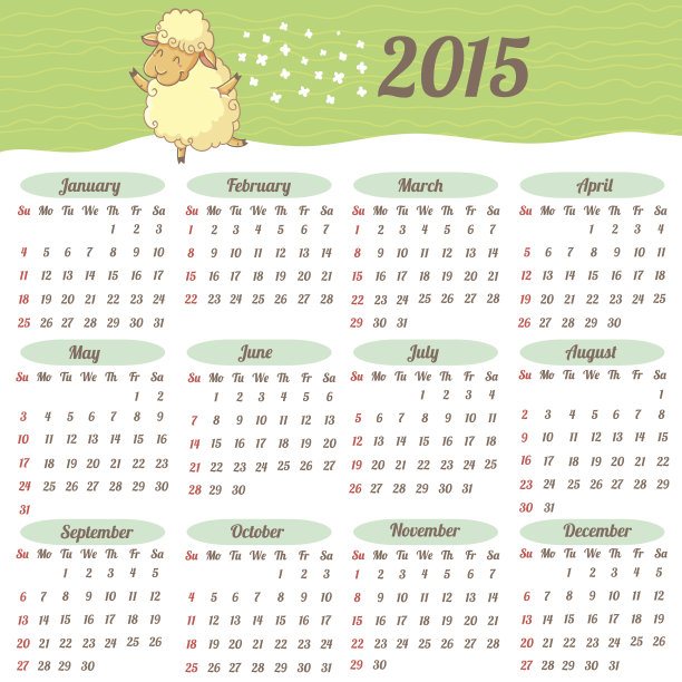 欧洲日历2015年图片 欧洲日历2015年图片下载