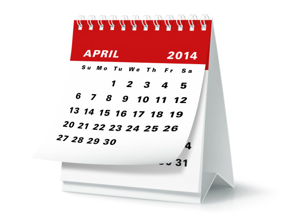 2014年4月-桌面日历(剪切路径)图片 2014年4月-桌面日历(剪切路径)图片下载