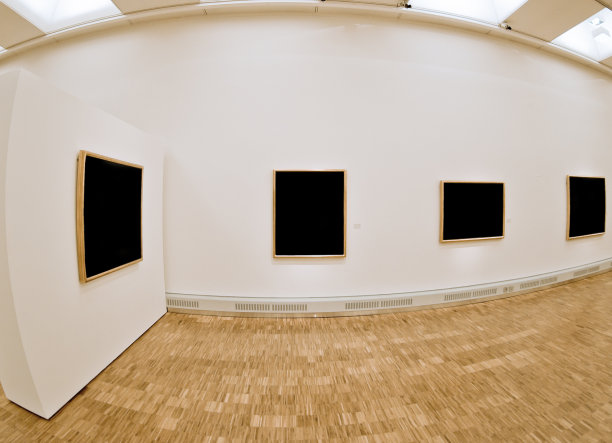 博物馆里的画廊,鱼眼图像图片 博物馆里的画廊,鱼眼图像图片下载