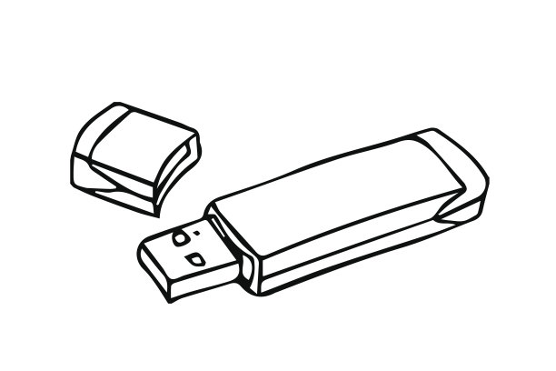u盘轮廓笔画图片 u盘轮廓笔画图片下载