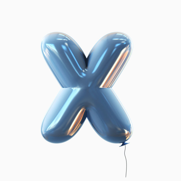 字母x气球字体在白色背景上孤立图片 字母x气球字体在白色背景上孤立图片下载