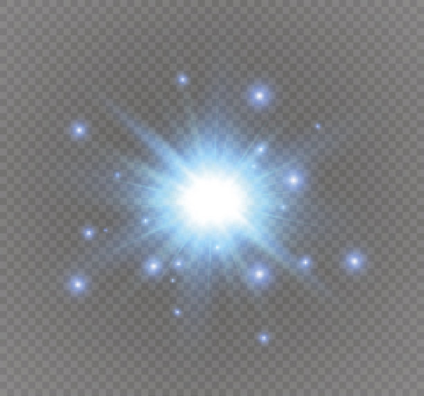 星星在一个透明的背景,光效果,矢量插图。突然灵光一图片 星星在一个透明的背景,光效果,矢量插图。突然灵光一图片下载