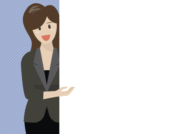 迷人的女商人指着广告牌图片 迷人的女商人指着广告牌图片下载