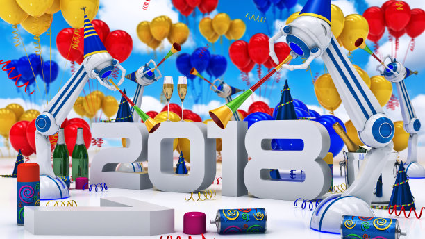 2019年机器人。三维渲染图片 2019年机器人。三维渲染图片下载