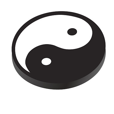 标志阴阳,象征和平、对比、和谐图片 标志阴阳,象征和平、对比、和谐图片下载