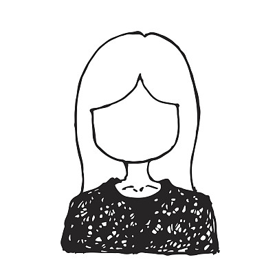 涂鸦人头像图标手绘插画设计图片 涂鸦人头像图标手绘插画设计图片下载