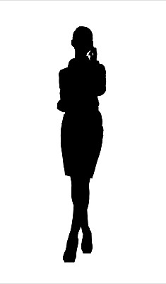 成功女商人的剪影图片 成功女商人的剪影图片下载
