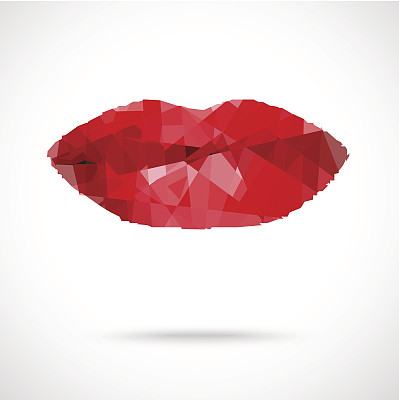 美丽女人的嘴唇由抽象的斑点组成图片 美丽女人的嘴唇由抽象的斑点组成图片下载