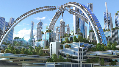 未来城市3D渲染图片 未来城市3D渲染图片下载