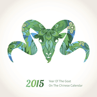矢量山羊,在中国历法上象征2015年。图片 矢量山羊,在中国历法上象征2015年。图片下载