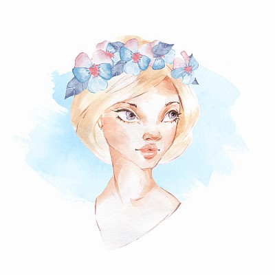 女孩和花图片 女孩和花图片下载