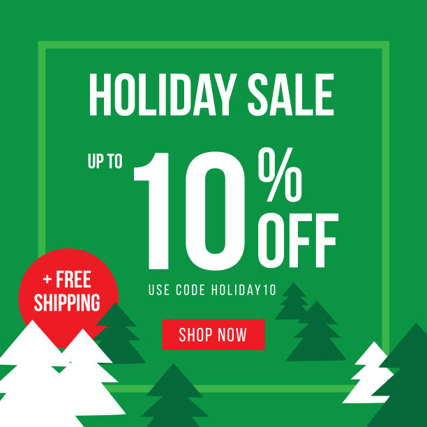 假期高达10%的折扣广告模板矢量插图图片 假期高达10%的折扣广告模板矢量插图图片下载