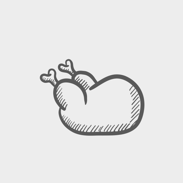 生鸡素描手绘涂鸦图标图片 生鸡素描手绘涂鸦图标图片下载
