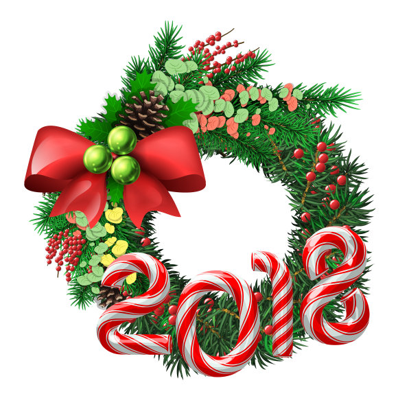 2018年的糖果藤花环图片 2018年的糖果藤花环图片下载