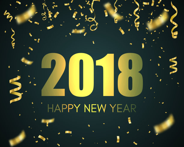2018年新年快乐。节日贺卡。模板为您的设计。向量图片 2018年新年快乐。节日贺卡。模板为您的设计。向量图片下载