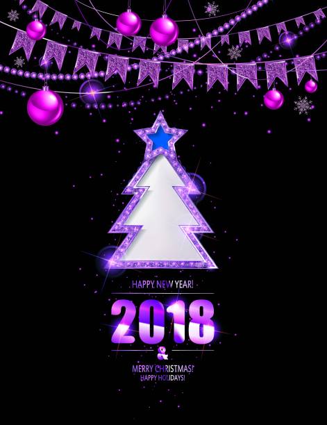 矢量插图的快乐新年2018图片 矢量插图的快乐新年2018图片下载