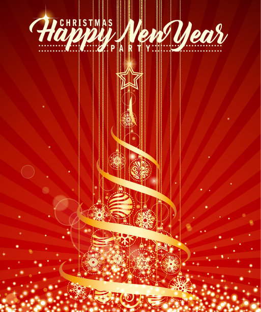 新年派对树图片 新年派对树图片下载