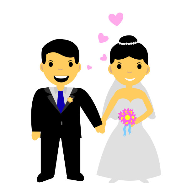 可爱的国际新娘夫妇,孤立的白色图片 可爱的国际新娘夫妇,孤立的白色图片下载