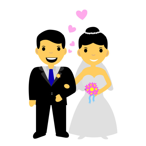 可爱的国际新娘夫妇,孤立的白色图片 可爱的国际新娘夫妇,孤立的白色图片下载