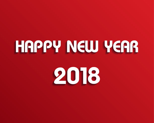 2018年新年快乐。问候卡。五颜六色的设计。矢量插图。图片 2018年新年快乐。问候卡。五颜六色的设计。矢量插图。图片下载