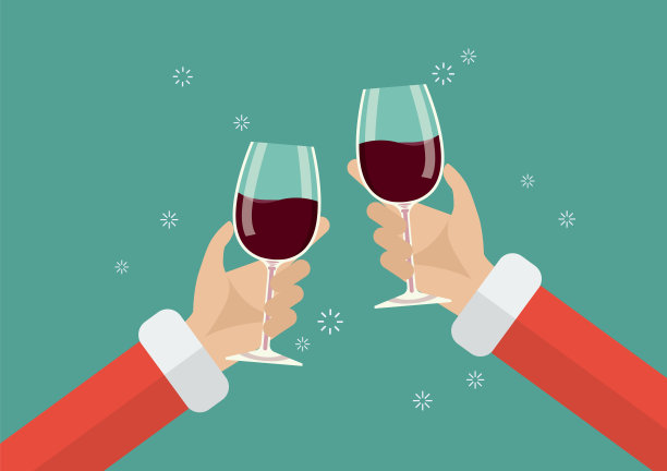 圣诞老人敬酒图片 圣诞老人敬酒图片下载
