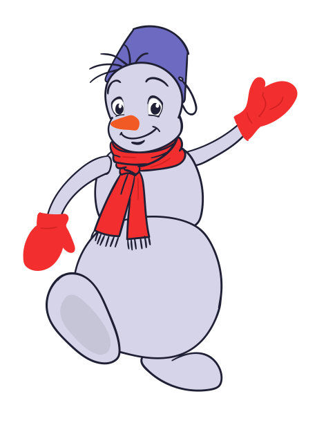 快乐的雪人的问候图片 快乐的雪人的问候图片下载