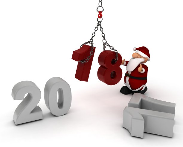 圣诞老人迎接新的一年图片 圣诞老人迎接新的一年图片下载