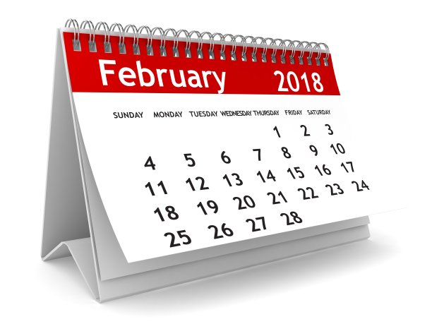 2018年2月日历图片 2018年2月日历图片下载