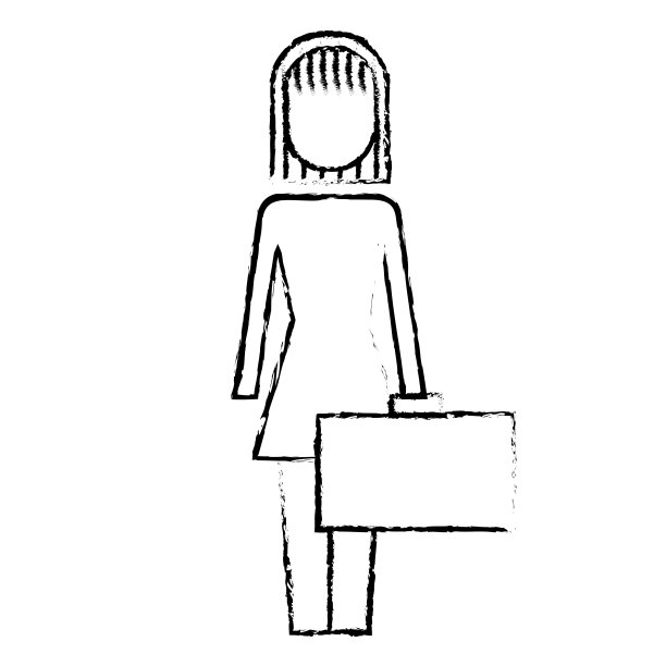 女商人拿着公文包站着图片 女商人拿着公文包站着图片下载