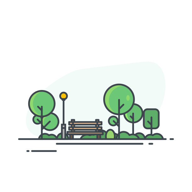 带长椅的城市公园图片 带长椅的城市公园图片下载