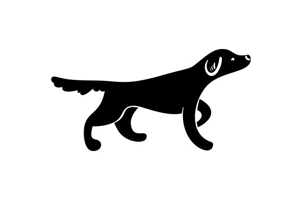 矢量剪影的停留猎犬图片 矢量剪影的停留猎犬图片下载