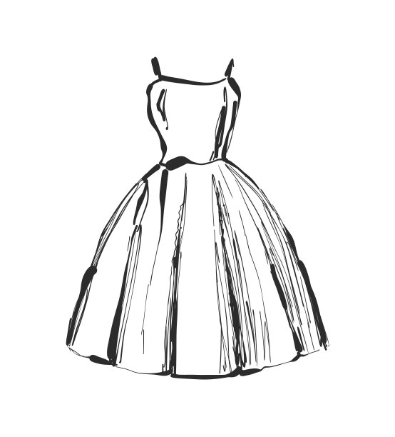向量服装画。手绘服装示意图图片 向量服装画。手绘服装示意图图片下载