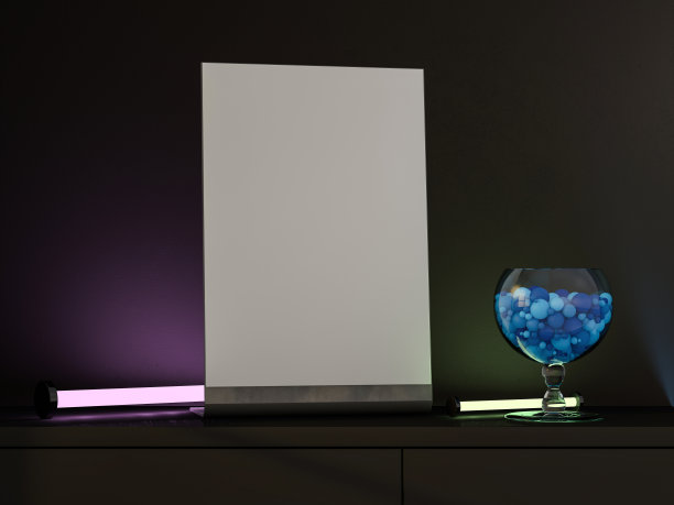 在桌子上模拟菜单框架。3 d图片 在桌子上模拟菜单框架。3 d图片下载