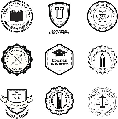大学及教育徽章图片 大学及教育徽章图片下载